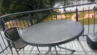 Ein Balkon oder eine Terrasse in der Unterkunft Haus am See