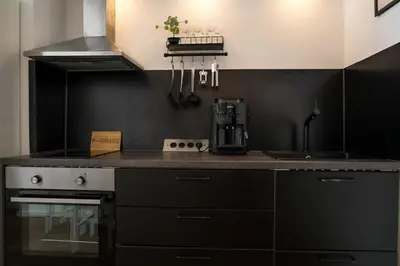 Küche/Küchenzeile in der Unterkunft Industrial Loft in Berlin Mitte