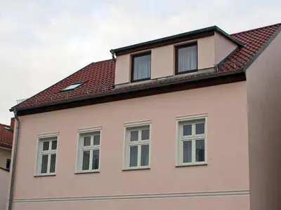 Das Gebäude in dem sich die Ferienwohnung befindet