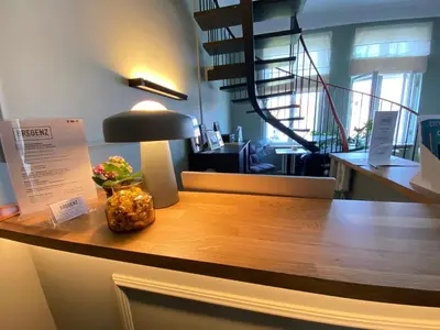 Küche/Küchenzeile in der Unterkunft Hotel Bregenz