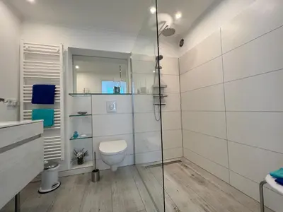 Ein Badezimmer in der Unterkunft Wohnen an der Havel
