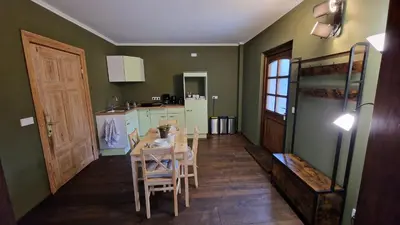 Küche/Küchenzeile in der Unterkunft Liebevoll sanierte Altbauwohnung
