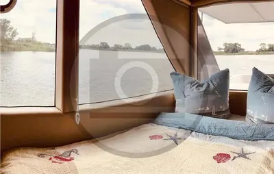 Ein Bett oder Betten in einem Zimmer der Unterkunft Awesome Ship In Neuruppin With Kitchen