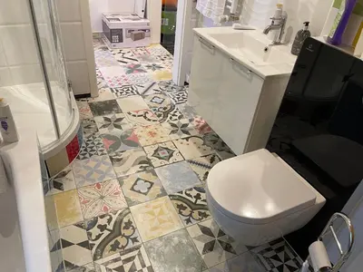 Ein Badezimmer in der Unterkunft Villa DADA