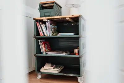 Die Bibliothek in der Ferienwohnung