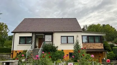 Das Gebäude in dem sich die Ferienwohnung befindet