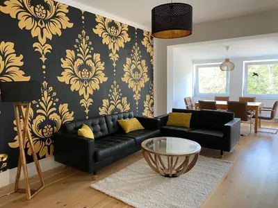 Ein Sitzbereich in der Unterkunft NEU ausgestattete Wohnung in Berlin - ruhige Lage