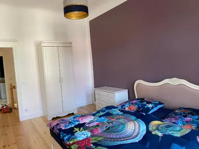 Ein Bett oder Betten in einem Zimmer der Unterkunft NEU ausgestattete Wohnung in Berlin - ruhige Lage