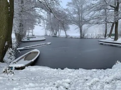 Bungalowdorf Lübben im Winter