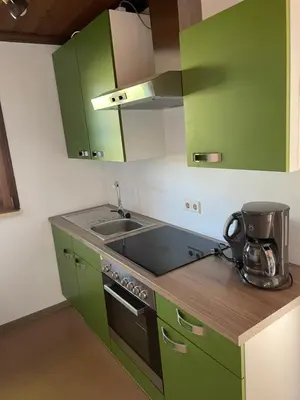 Küche/Küchenzeile in der Unterkunft Bungalowdorf Lübben