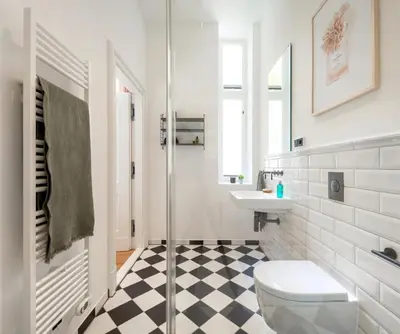 Ein Badezimmer in der Unterkunft ipartment Berlin Kurfürstendamm