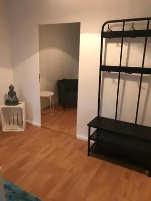 Ein Bett oder Betten in einem Zimmer der Unterkunft Osthafen III