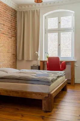 Ein Bett oder Betten in einem Zimmer der Unterkunft The Good Place in Kreuzberg Berlin