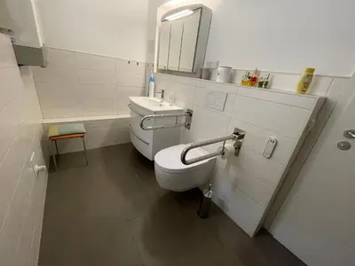 Ein Badezimmer in der Unterkunft Entspannung und Ruhe vor den Toren Berlins