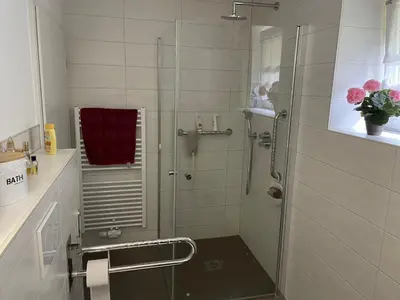 Ein Badezimmer in der Unterkunft Entspannung und Ruhe vor den Toren Berlins