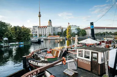 Blick auf einen Fluss in der Nähe der Ferienwohnung