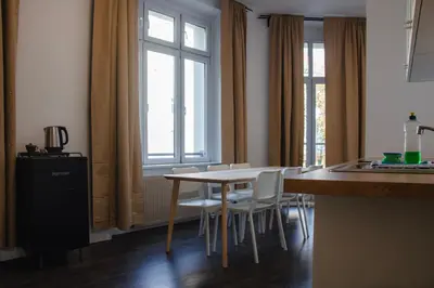 Küche/Küchenzeile in der Unterkunft Arbio I Apartmently Studios & Apartments