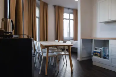 Küche/Küchenzeile in der Unterkunft Arbio I Apartmently Studios & Apartments