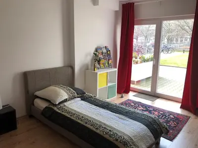 Ein Bett oder Betten in einem Zimmer der Unterkunft Potsdamer Platz-Top Spot Studio 1