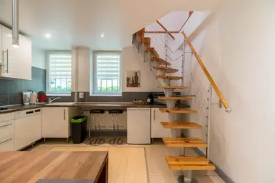 Küche/Küchenzeile in der Unterkunft Urban Duplex Kreuzberg