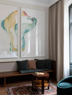 Ein Sitzbereich in der Unterkunft Boutique Hotel Château Royal