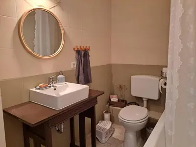 Ein Badezimmer in der Unterkunft Bensdorfer Mühle - Auszeit in Brandenburg