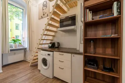 Küche/Küchenzeile in der Unterkunft Urban Stuck Kreuzberg