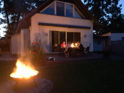 Gäste, die in der Unterkunft Ferienhaus direkt an der Spree mit Whirlpool und Sauna übernachten