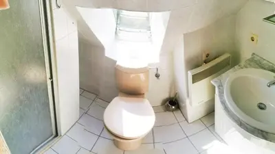 Ein Badezimmer in der Unterkunft Spreewälder Schwalbenhof - Ferienhaus 
