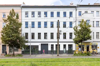 Das Gebäude in dem sich die Ferienwohnung befindet