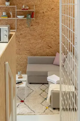 Küche/Küchenzeile in der Unterkunft Scandinavian Loft Duplex -50sqm- near Antonplatz