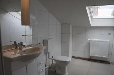 Ein Badezimmer in der Unterkunft Spreewälder Schwalbenhof - Ferienwohnung 