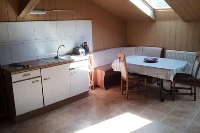 Küche/Küchenzeile in der Unterkunft Spreewälder Schwalbenhof - Ferienwohnung 