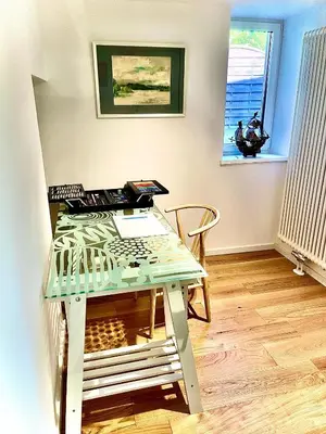 Grundriss der Unterkunft 100m2 Fewo im Haus am See mit Garten bei Potsdam