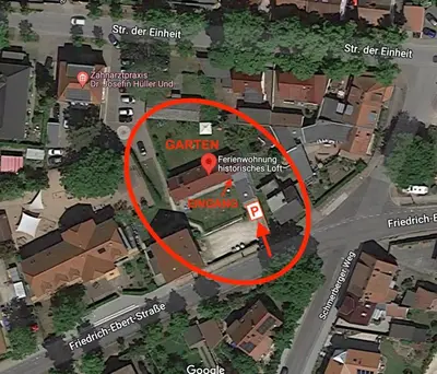 Die Umgebung um die Ferienwohnung