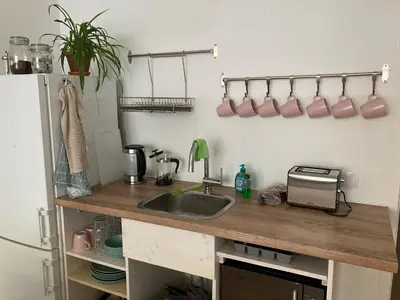 Küche/Küchenzeile in der Unterkunft Minimal Hostel No.43