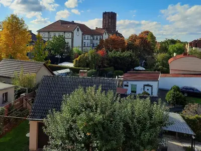 Das Gebäude in dem sich die Ferienwohnung befindet