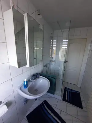 Ein Badezimmer in der Unterkunft Ferienwohnung Gartenblick
