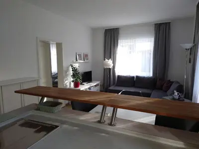 Ein Sitzbereich in der Unterkunft Auftanken im Grünen _ just4you_b.Berlin