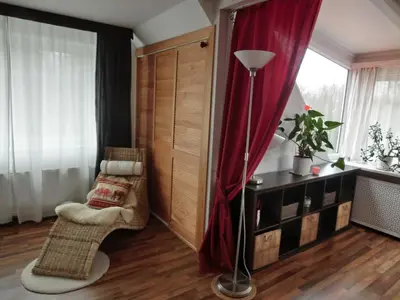 Ein Bett oder Betten in einem Zimmer der Unterkunft Auftanken im Grünen _ just4you_b.Berlin