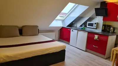 Küche/Küchenzeile in der Unterkunft Helles Apartment in Berlin-Mariendorf