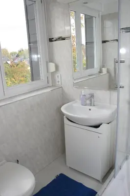 Ein Badezimmer in der Unterkunft Helles Apartment in Berlin-Mariendorf