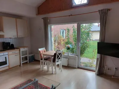 Küche/Küchenzeile in der Unterkunft Bungalow Teltow Seehof