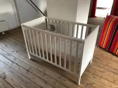 Ein Bett oder Betten in einem Zimmer der Unterkunft UkuleleHaus Lunow am Nationalpark Unteres Odertal