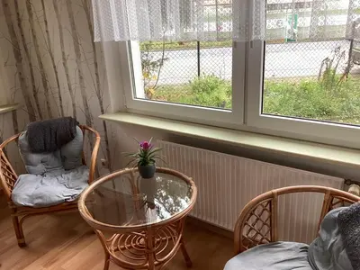 Ein Sitzbereich in der Unterkunft Haus Lies