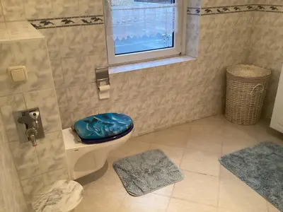 Ein Badezimmer in der Unterkunft Haus Lies