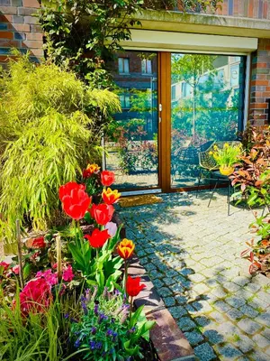 Ein Garten an der Unterkunft Schöne Aussichten mitten in Berlin - il sole