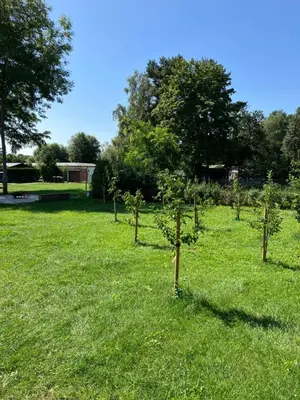 Ein Garten an der Unterkunft Havelstern Ketzin, Ferienhaus Zander
