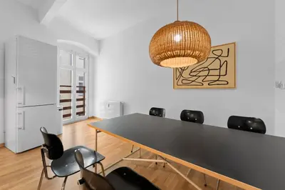 Ein Sitzbereich in der Unterkunft Beautiful 80sqm Appartment in Berlin-Mitte