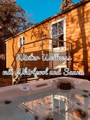 Grundriss der Unterkunft Zirkuswagen mit Outdoor Whirlpool und Garten